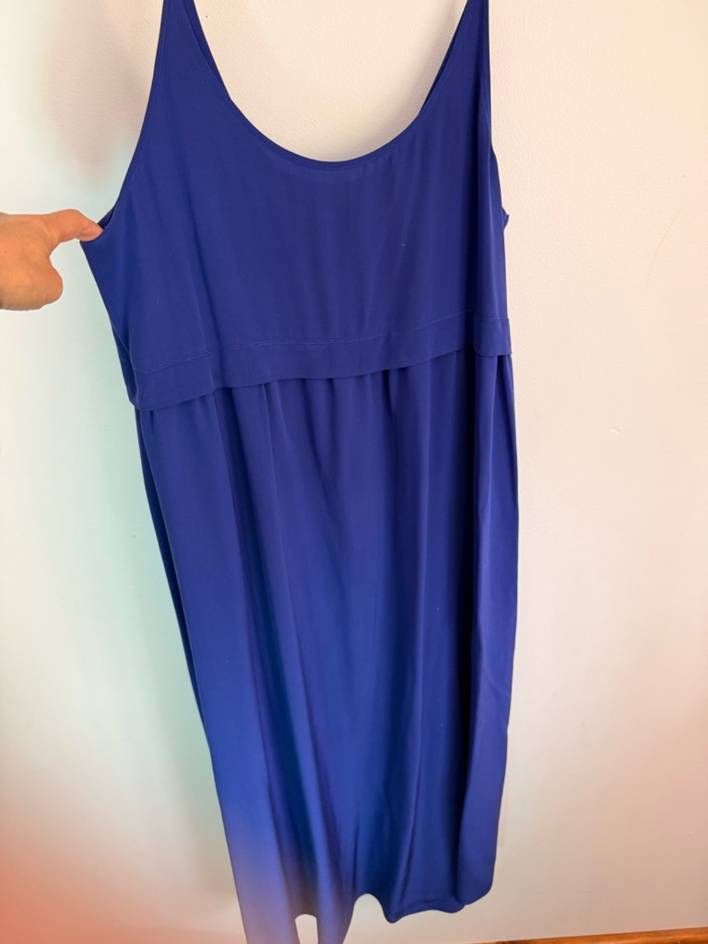 Wilfred Cobalt Blue Sleeveless Midi Dress